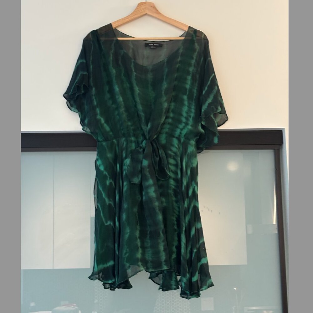 Olive Olivia Green Tie Front Dress - Women's S